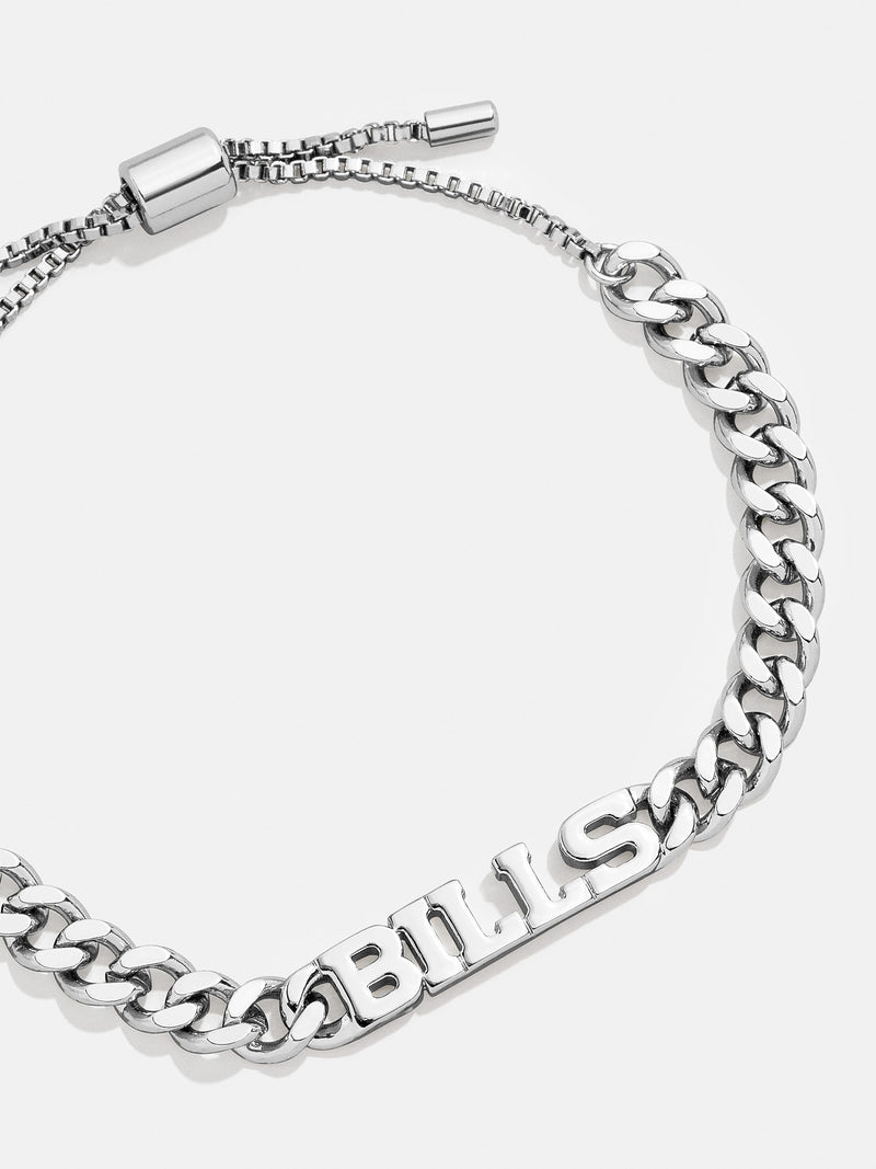 BaubleBar Buffalo Bills NFL Silver Curb Chain Bracelet - Buffalo Bills - 
    NFL bracelet
  
