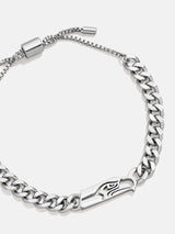 BaubleBar Seattle Seahawks NFL Silver Curb Chain Bracelet - Seattle Seahawks - Get Gifting: Enjoy 20% Off​
