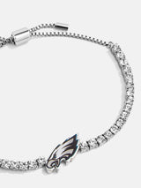 BaubleBar Philadelphia Eagles NFL Silver Tennis Bracelet - Philadelphia Eagles - Get Gifting: Enjoy 20% Off​