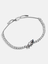 BaubleBar Philadelphia Eagles NFL Silver Tennis Bracelet - Philadelphia Eagles - Get Gifting: Enjoy 20% Off​