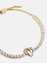 BaubleBar Los Angeles Rams NFL Gold Tennis Bracelet - Los Angeles Rams - NFL pull-tie bracelet