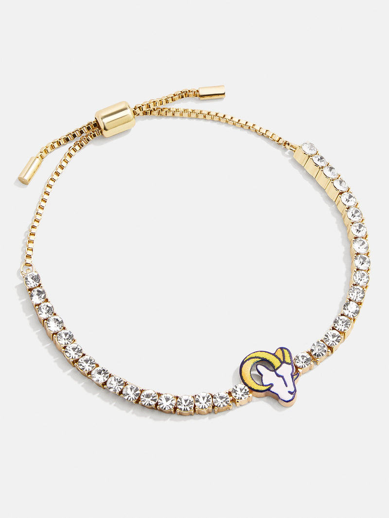 BaubleBar Los Angeles Rams NFL Gold Tennis Bracelet - Los Angeles Rams - Gold - 
    NFL bracelet
  
