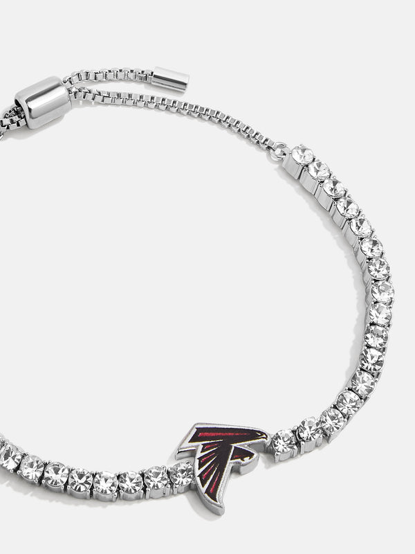 Atlanta Falcons NFL Silver Tennis Bracelet - Atlanta Falcons