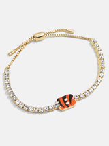 BaubleBar Cincinnati Bengals NFL Gold Tennis Bracelet - Cincinnati Bengals - NFL pull-tie bracelet