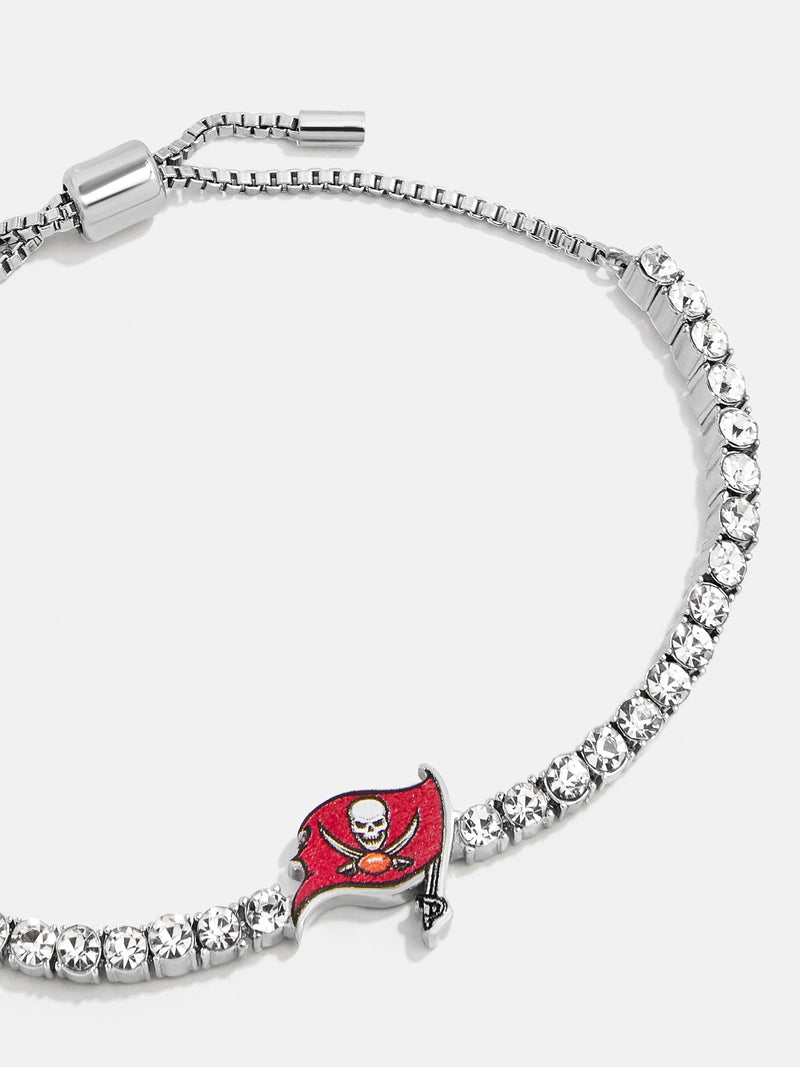 BaubleBar Tampa Bay Buccaneers NFL Silver Tennis Bracelet - Tampa Bay Buccaneers - 
    NFL bracelet
  
