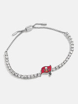 BaubleBar Tampa Bay Buccaneers NFL Silver Tennis Bracelet - Tampa Bay Buccaneers - NFL pull-tie bracelet