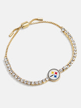 BaubleBar Pittsburgh Steelers NFL Gold Tennis Bracelet - Pittsburgh Steelers - NFL pull-tie bracelet