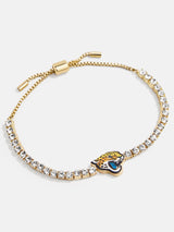 BaubleBar Jacksonville Jaguars NFL Gold Tennis Bracelet - Jacksonville Jaguars - NFL pull-tie bracelet