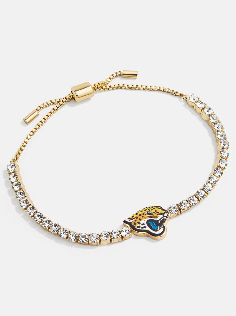 BaubleBar Jacksonville Jaguars NFL Gold Tennis Bracelet - Jacksonville Jaguars - NFL pull-tie bracelet