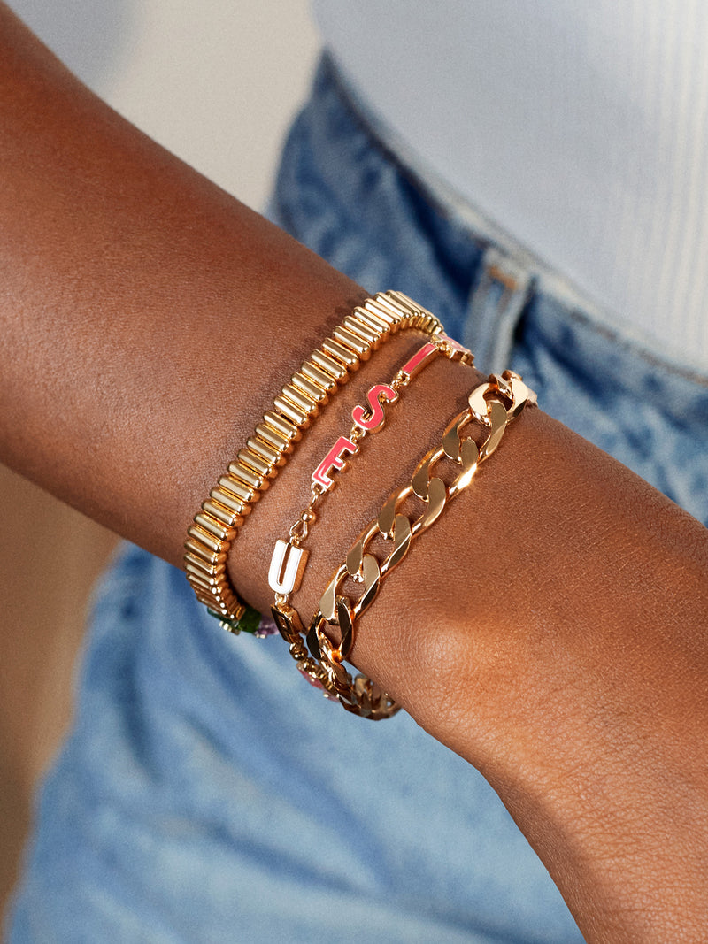 Go Cardinals! #1 Fan Charm Bracelet