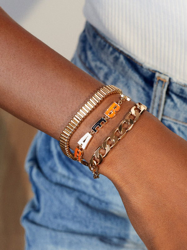 Chicago Bears NFL Gold Slogan Bracelet - Chicago Bears