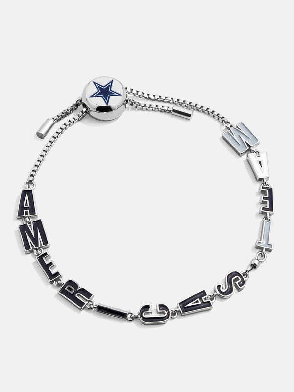 Dallas Cowboys NFL Silver Slogan Bracelet - Dallas Cowboys