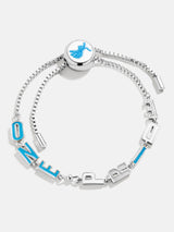 BaubleBar Detroit Lions NFL Silver Slogan Bracelet - Detroit Lions - NFL pull-tie bracelet