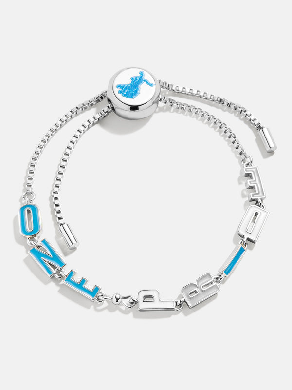 Detroit Lions NFL Silver Slogan Bracelet - Detroit Lions