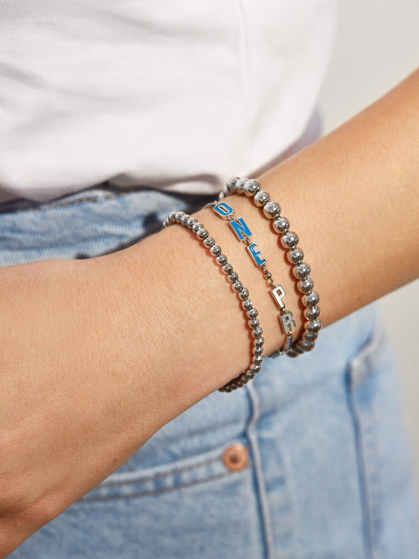 Detroit Lions NFL Silver Slogan Bracelet - Detroit Lions