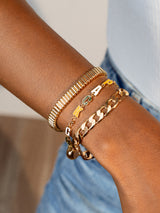 BaubleBar Green Bay Packers NFL Gold Slogan Bracelet - Green Bay Packers - NFL pull-tie bracelet