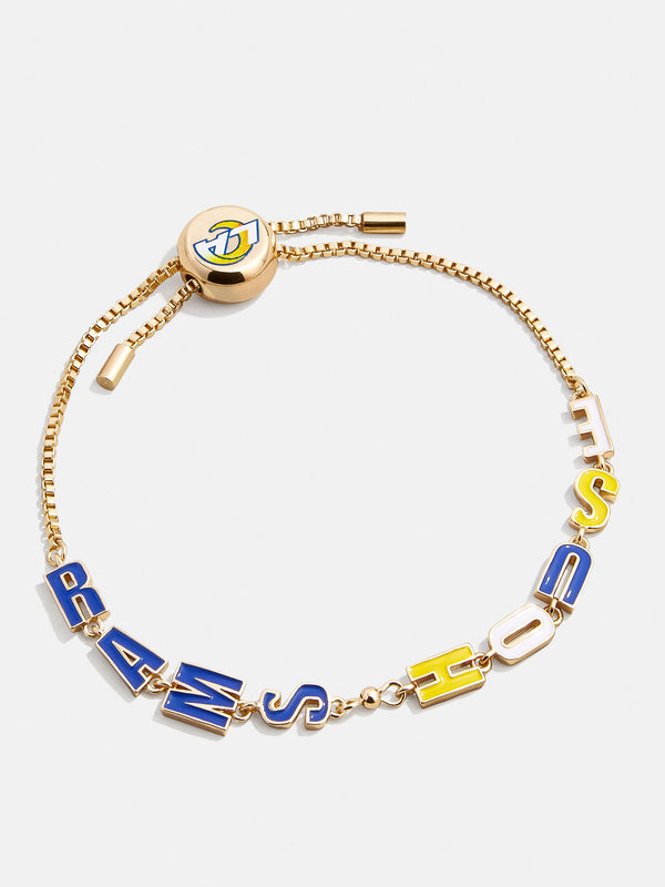 Los Angeles Rams NFL Gold Slogan Bracelet - Los Angeles Rams