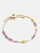 BaubleBar Minnesota Vikings NFL Gold Slogan Bracelet - Minnesota Vikings - Gold - NFL pull-tie bracelet