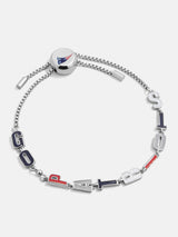 BaubleBar New England Patriots NFL Silver Slogan Bracelet - New England Patriots - 
    NFL bracelet
  
