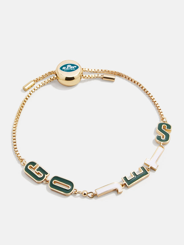 New York Jets NFL Gold Slogan Bracelet - New York Jets