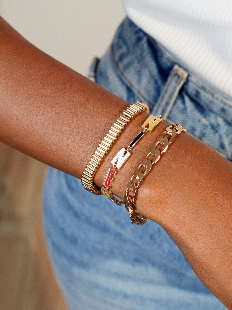 BaubleBar San Francisco 49ers NFL Gold Slogan Bracelet - San Francisco 49ers - NFL pull-tie bracelet