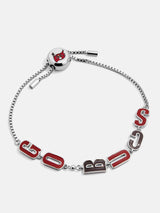 BaubleBar Tampa Bay Buccaneers NFL Silver Slogan Bracelet - Tampa Bay Buccaneers - Cyber Monday Ends Tonight: Enjoy 30% Off​