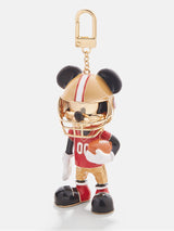 BaubleBar Disney Mickey Mouse NFL Bag Charm - San Francisco 49ers - Disney NFL Keychain