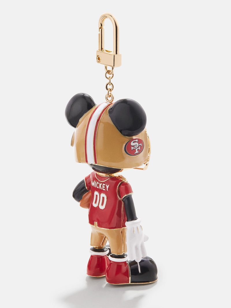 BaubleBar Disney Mickey Mouse NFL Bag Charm - San Francisco 49ers - Disney NFL Keychain