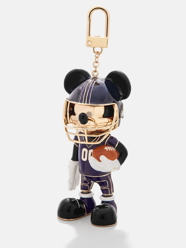 disney Mickey Mouse NFL Bag Charm - Baltimore Ravens