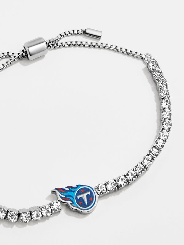 Tennessee Titans NFL Silver Tennis Bracelet - Tennessee Titans