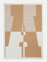 BaubleBar Initial Here Custom Blanket - Gray/Camel - 
    Tan personalized blanket
  
