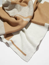BaubleBar Initial Here Custom Blanket - Gray/Camel - 
    Ends Sunday: Enjoy 20% off
  
