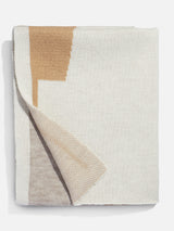 BaubleBar Initial Here Custom Blanket - Gray/Camel - Enjoy 20% off custom gifts