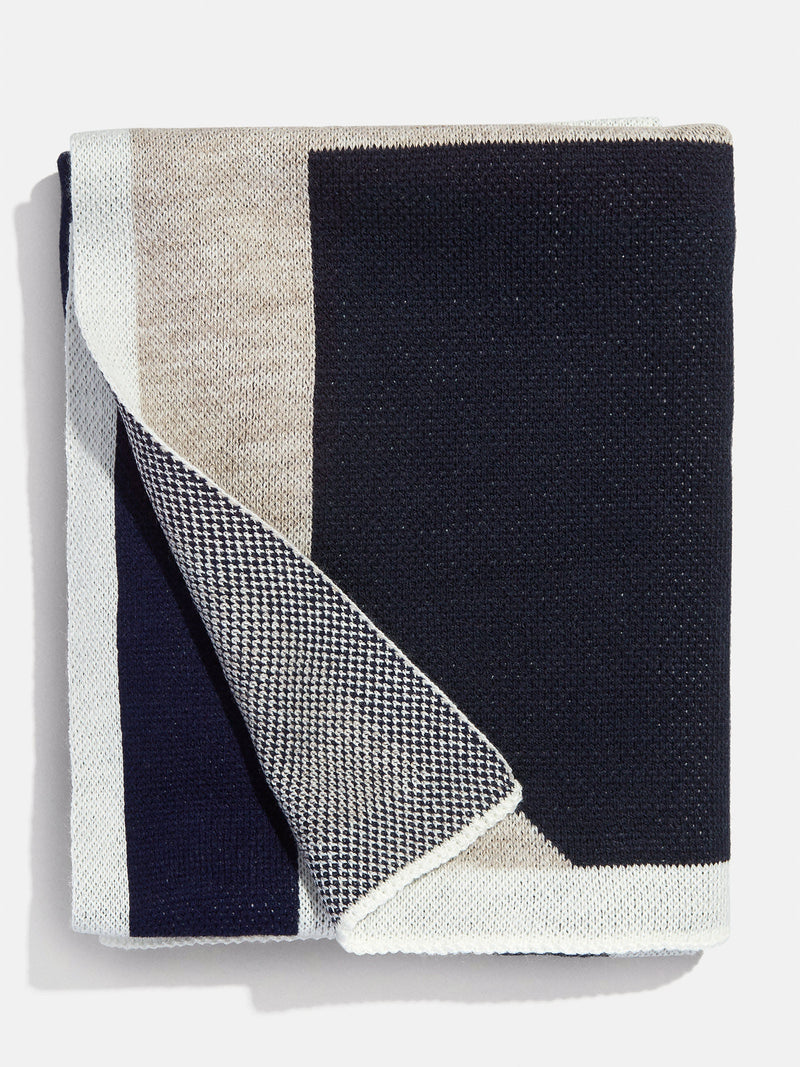 BaubleBar Initial Here Custom Blanket - Navy/Gray - 
    Ends Sunday: Enjoy 20% off
  
