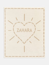 BaubleBar Wild At Heart Kids' Custom Blanket - Beige/Tan - Custom, machine washable blanket