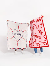BaubleBar Wild At Heart Kids' Custom Blanket - Red/Blue/Pink - Custom, machine washable blanket