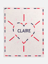 BaubleBar Wild At Heart Kids' Custom Blanket - Red/Blue/Pink - Custom, machine washable blanket