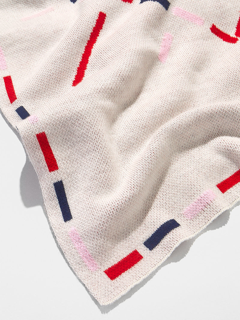 BaubleBar Wild At Heart Kids' Custom Blanket - Red/Blue/Pink - Custom, machine washable blanket