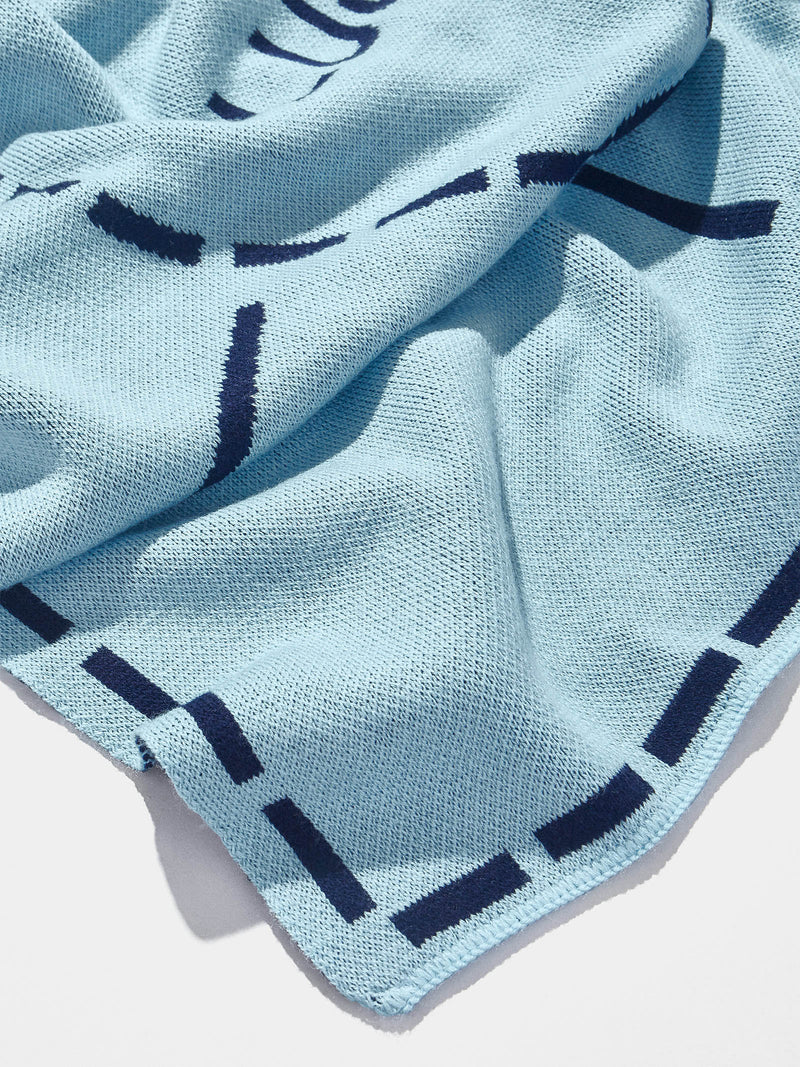 BaubleBar Wild At Heart Kids' Custom Blanket - Light Blue/Navy - Get Gifting: Enjoy 20% Off​