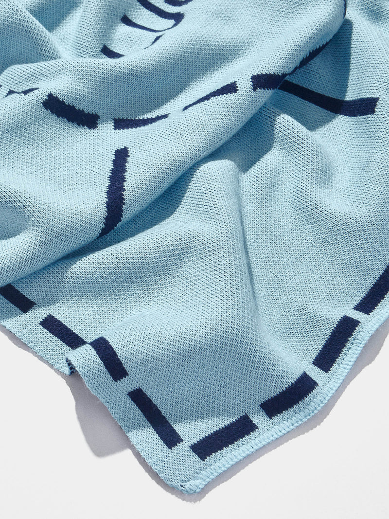BaubleBar Wild At Heart Kids' Custom Blanket - Light Blue/Navy - 
    Custom, machine washable blanket
  
