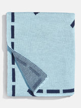 BaubleBar Wild At Heart Kids' Custom Blanket - Light Blue/Navy - Get Gifting: Enjoy 20% Off​