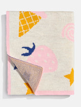 BaubleBar Sweet Tooth Kids' Custom Blanket - Orange/Pink/Blue - 
    Custom, machine washable blanket
  
