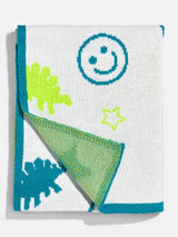 BaubleBar Wild Child Kids' Custom Blanket - Green/Blue - Custom, machine washable blanket
