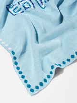 BaubleBar Baby Steps Kids' Custom Blanket - Light Blue/Navy - 
    Enjoy 20% off - This Week Only
  
