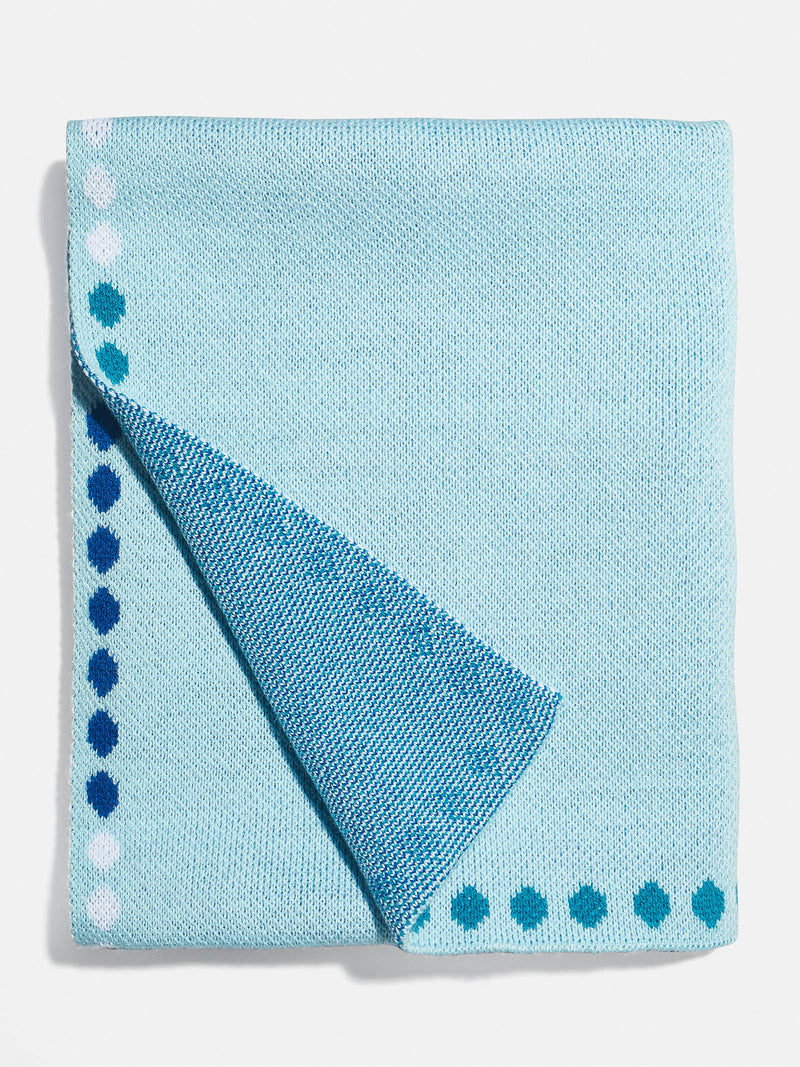 BaubleBar Baby Steps Kids' Custom Blanket - Light Blue/Navy - 
    Custom, machine washable blanket
  
