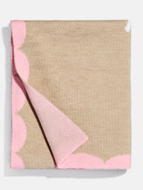 BaubleBar Subtly Scalloped Kids' Custom Blanket - Tan/Pink - 
    Custom, machine washable blanket
  
