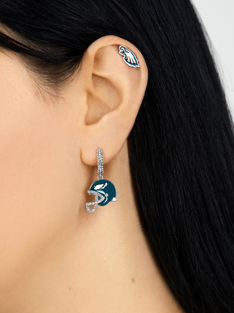 BaubleBar Philadelphia Eagles NFL Earring Set - Philadelphia Eagles - NFL huggie earrings & studs