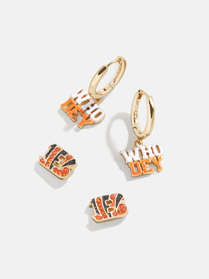 BaubleBar Women's Cincinnati Bengals Team Earrings Set