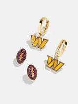 BaubleBar Washington Commanders NFL Earring Set - Washington Commanders - Get Gifting: Enjoy 20% Off​