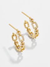 BaubleBar Daisy 18K Gold Earrings - 18K Gold Plated Sterling Silver, Cubic Zirconia stones